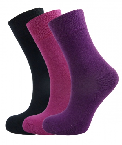 Green Bear Unisex Bamboo socks - Extra Cushioned Sole - 3 multi colour pack - Luxurious soft & antibacterial