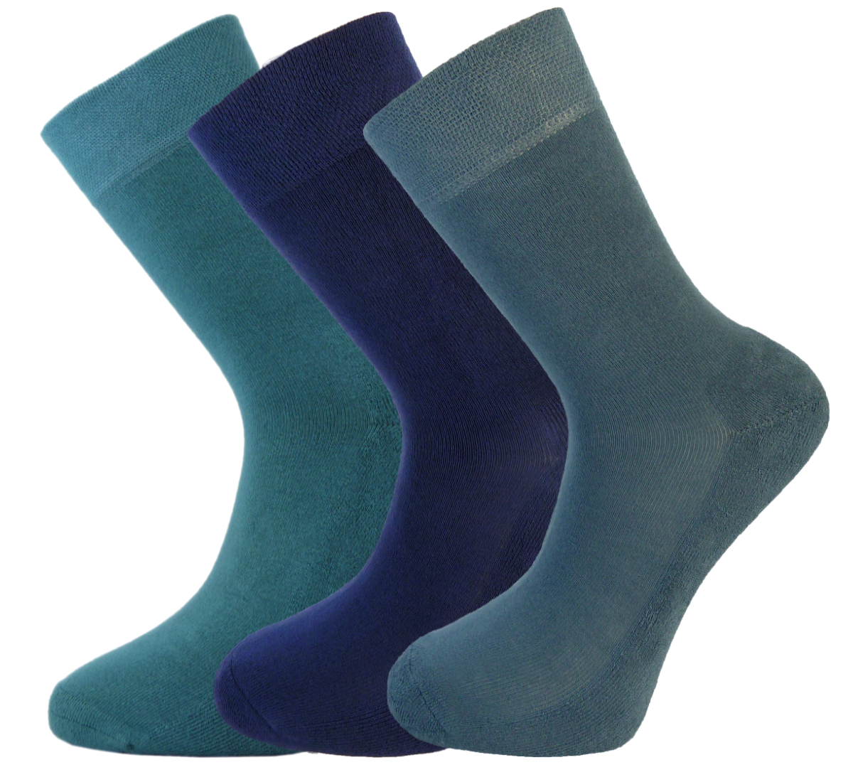 Green Bear Unisex Bamboo socks - Extra Cushioned Sole - 3 multi colour pack - Luxurious soft & antibacterial bamboo